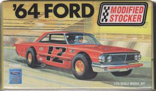 1964 Ford Galaxie 500 Modified Stocker Race Car Kit 1/25 AMT #21858P