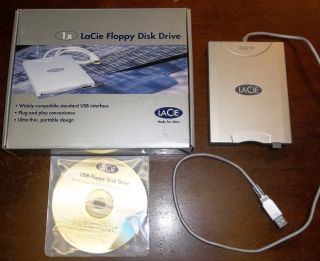 LaCie External USB Pocket Floppy Disk Drive 706018 PC or Mac