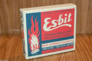 Army Esbit Fuel Empty Box Hard to Find Repro Fort Miles WSS QM
