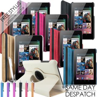 Leather 360 Degree Rotating Case Cover Stand Google Asus Nexus 7 with