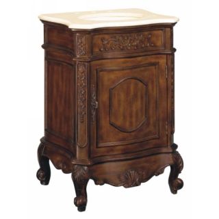 Belle Foret BF80071R French Country Single Basin Vanity Dark Cherry
