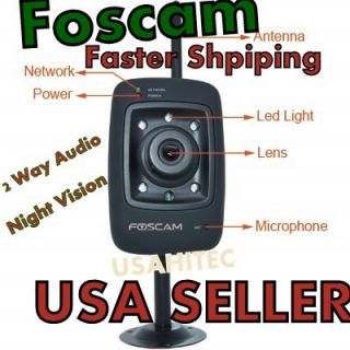 Foscam Internet Wireless IP Camera 2 Way Audio Day Nite