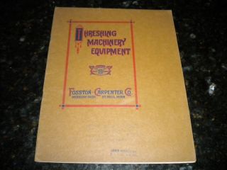  brochure Threshing Machinery equipment Fosston Carpenter St Paul MN