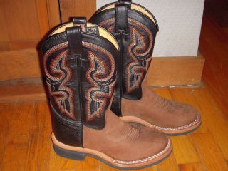 WOMENS J B DILLON COWBOY WESTERN BOOTS COWGIRL FANCY LEATHER BOOTS 6 5