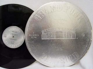 Grand Funk E Pluribus Funk LP 1st US Pressing w Round Coin Cover