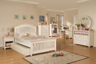 FULL SIZE BEDROOM SET YOUTH FLORESVILLE PINK 5 PIECE COLLECTION