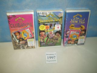New 3 Cabbage Patch Kids VHS Clubhouse The New Kid The Screen Test