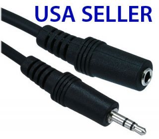 6ft 3 5mm Male to Female Stereo Audio Headphone Extension Cable