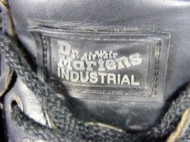 Dr. Marten Air Wair Industrial Black Grunge Boots Size 4 6 Unisex