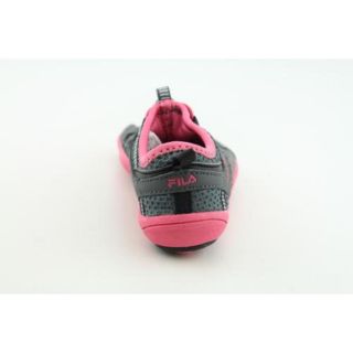 Fila Skele Toes Bay Runner Youth Kids Girls Size 7 Black Running Shoes