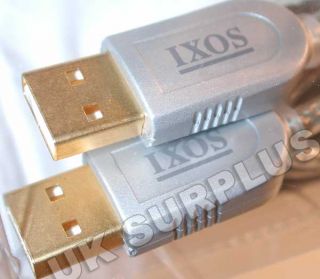 Ixos Laptop to PC File Transfer Cable Gold New