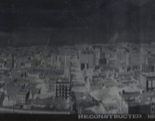  Waters Co. Glass Negative for Panoramic Photograph San Francisco