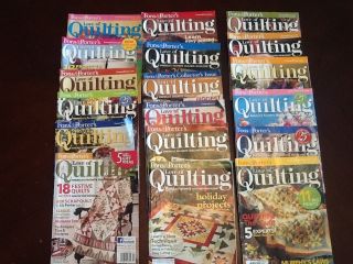 Fons and Porter Love Of Quilting Magazines   Lot of 32