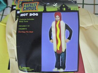  Hot Dog 7 10 Years OSFM Food Snack Costume New Fun 1 PC