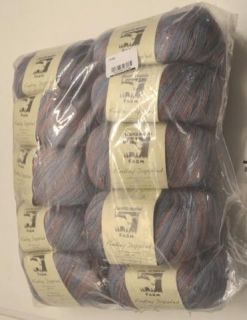 Juniper Moon Findley Dappled Multi Colored Wool Silk Yarn 10 Balls