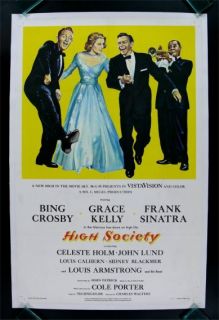 High Society Frank Sinatra Grace Kelly Movie Poster