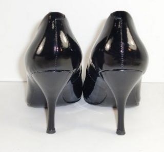 BCBGeneration Ariel 8 M Square Peep Toe Pumps Heels Black Womens Shoes