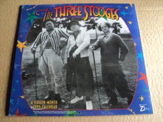 Three Stooges Special 16 Month Wall Calendars Sealed 1999 2000 2001