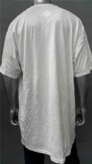 Foot Locker Mens Tall Cotton Basic T Shirt Sz 3XLT White Short Sleeve