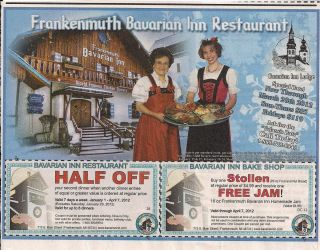 Bavarian Inn Coupons Frankenmuth Michigan Half Off Dinner & Free Jam