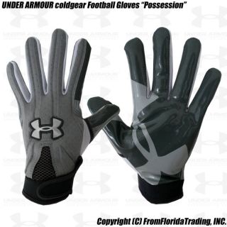Under Armour ColdGear Football GlovesPossession M Gry