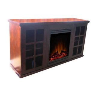 Damay 500W 1000W White Electric Fireplaces Heater w Remote US Stock