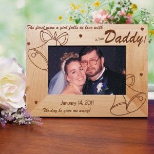 Personalized Father of The Bride Picture Frame Bride and Dad Wedding