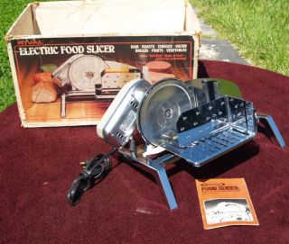 RIVAL 1101E 5 MEAT CHEESE FOOD SLICER COMPLETE With Instructions