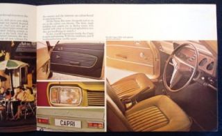 ford capri car sales brochure 1969