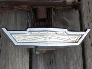 1963 Ford Galaxie 500 Original Center Grille Emblem and Hood Release