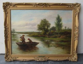 1871 Frank J. Turner English Oil / Canvas Painting RARE
