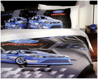 Ford Racing Racer 8 Quilt DOONA Cover Set Bedding Single Size Cars