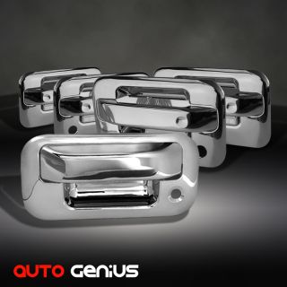 04 08 Ford F150 4DR Chrome Tailgate Tail Gate Door Handle Covers Trim