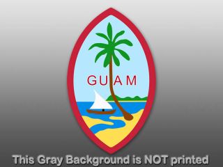 Guam Seal Sticker Decal Flag Symbol Island Bumper Car