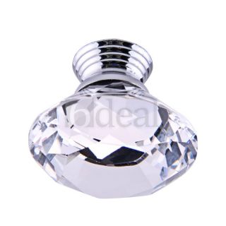  Style Crystal Glass Drawer Door Pull Kitchen Knob Handle