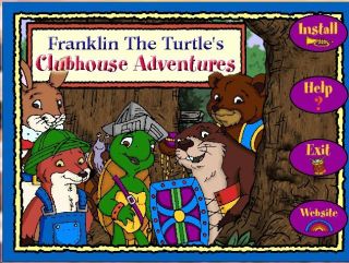 Franklin The Turtle Clubhouse Kindergarten Thinking PC New CD XP Win7