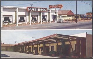 Vintage Postcard Fort Bragg Motel Resturant 533517