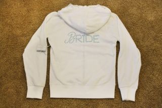 NWT Victorias Secret I DO Collection BRIDE White Bling Hoodie Jacket