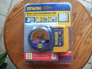IRWIN Door Lock Installation Kit Adjustable 10X Longer Life BI METAL