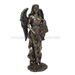 Greek Patron Goddess Lady Fortuna Statue Fortune and Wealth Figurine
