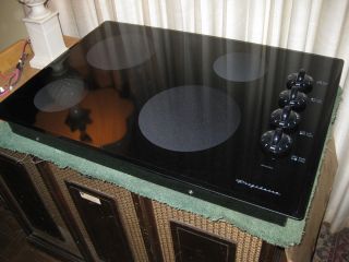Used Frigidaire 30 Black Glass Cooktop Stovetop FEC30S6ABC