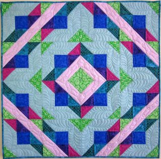 Quilt Top Pattern Hugs Kisses Sizes Baby Throw King Jewel Tone New