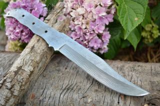  Blank Blade Large Bowie Clip Layers Damascus Custom Knife New Knives