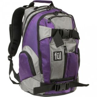 ful Unisex Adult Overton Backpack Purple Gray 20 x 12 x 7 5 Inch