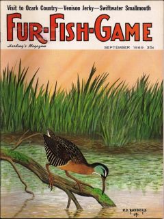  1969 Issues of Fur Fish Game Trapping Harding s Magazine Duck Hunting