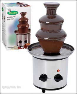 Maxam® 3 Tier Stainless Steel Chocolate Fountain