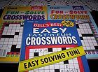 Dell Fun to Solve Easy Crosswords Puzzles Books Crossword New 2010