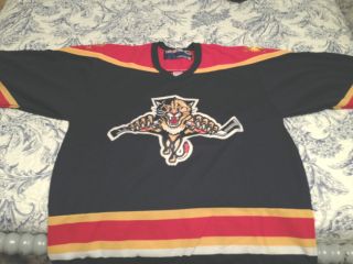 Florida Panthers Old Style Jersey Home Size Large