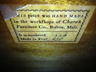 1930 Charak Furniture Antique Roll Top Desk