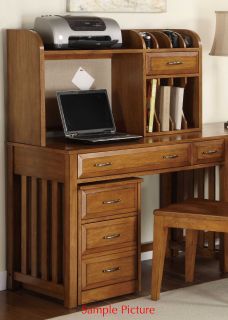 Liberty Furniture Hampton Bay Oak 5 Piece Home Office Set Writing Desk